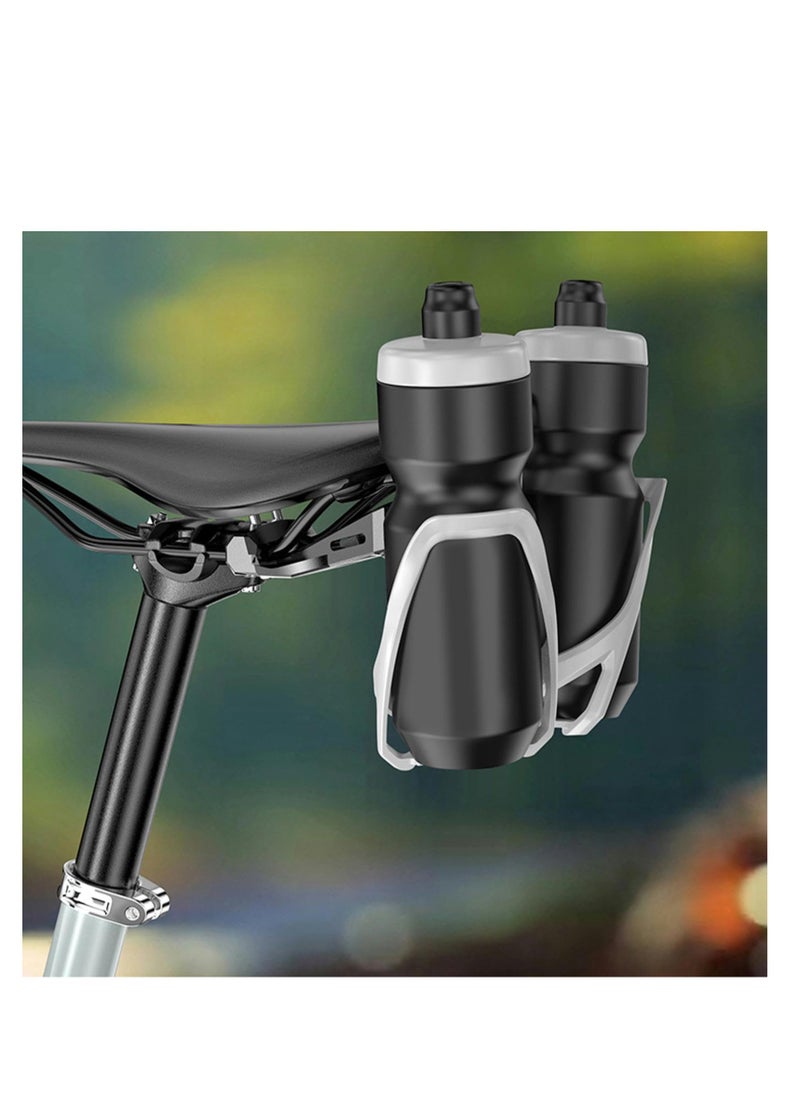 SYOSI - Bicycle Water Bottle Cage Holder, Behind Seat Water Bottle Cage Mount, Sports Bike Water Bottle Holder, Bike Water Bottle Cages, Under Saddle Bottle Holder for Travel and Daily Life - Image 1