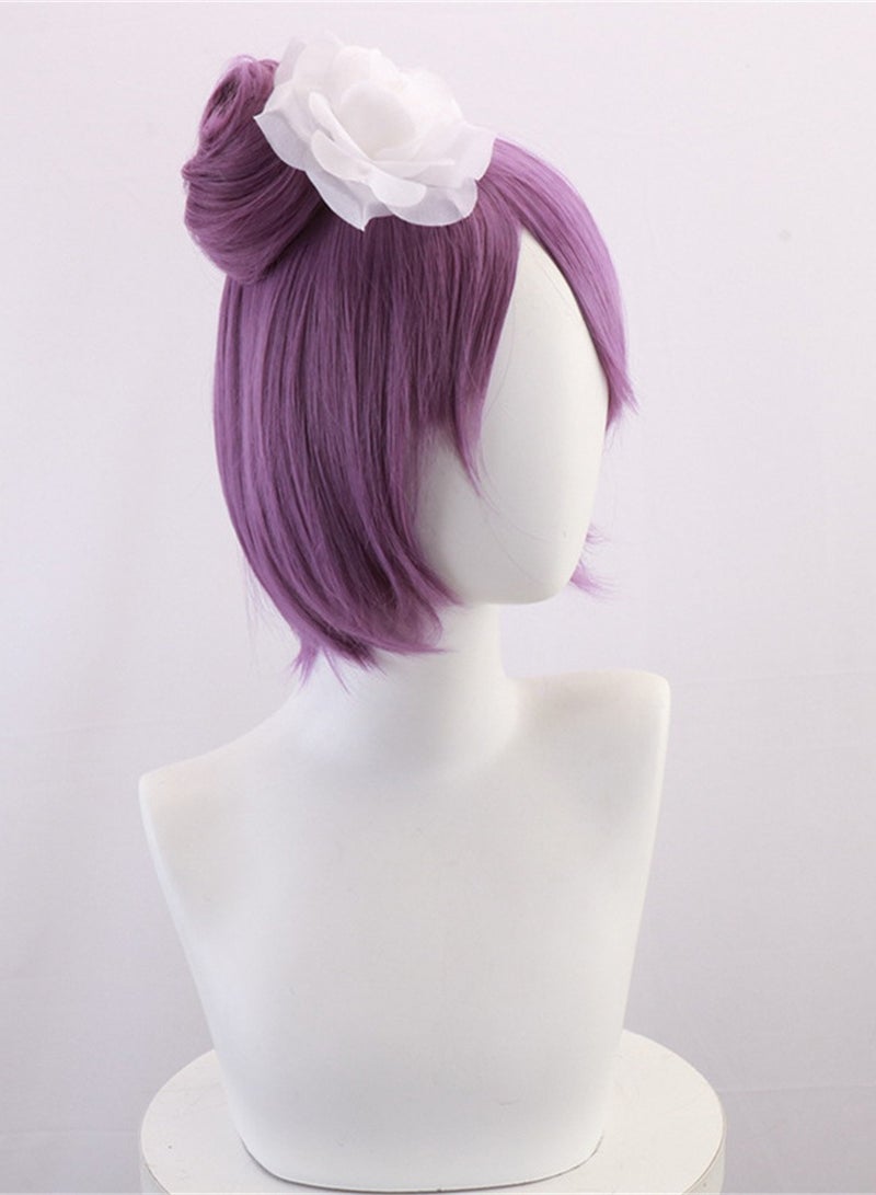 Naruto Konan purple wig cosplay wig costumes dress up wig - Image 2