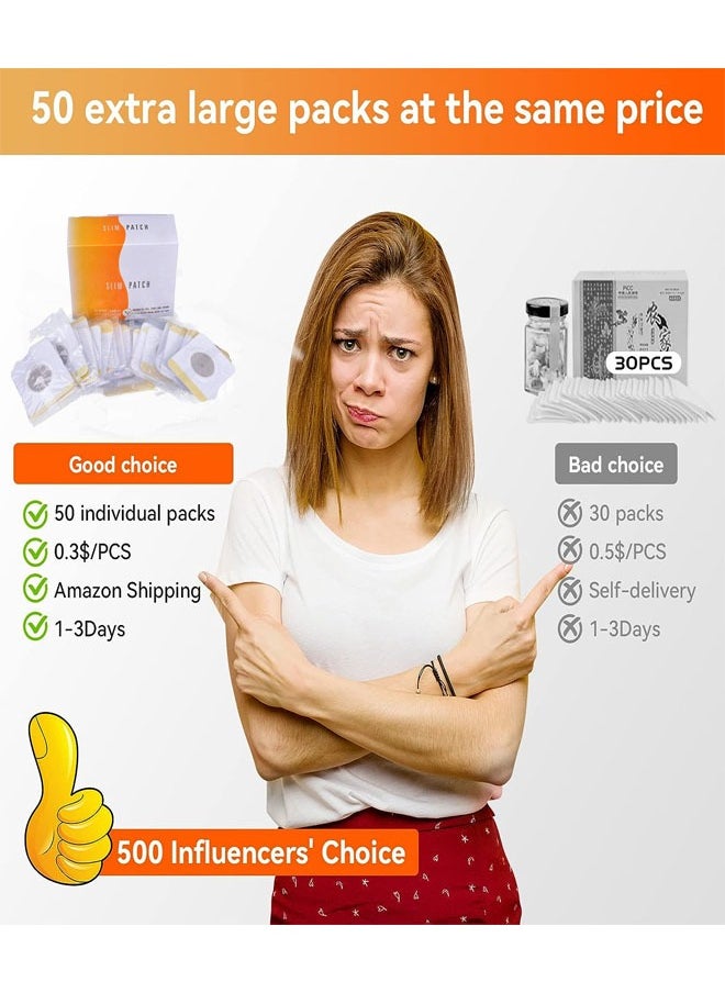 MQ - 30 Pack Effective Sticker Slim Patch, All Natural Ingredients, High quality Non-woven Fabric Material and Easy To Use, Effective Natural Belly Button Stickers Metabolize Fats, Carbs and Sugars - Image 1
