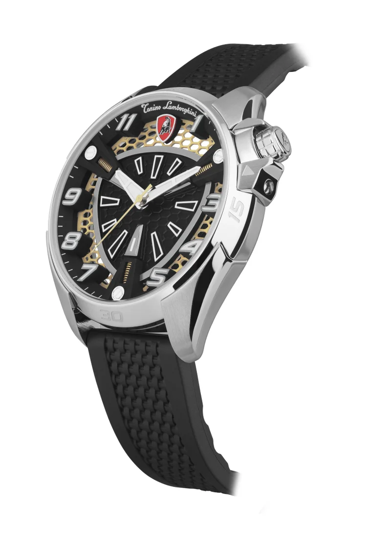 تونينو لامبورجيني TLABSRG-SS-R - Tonino Lamborghini SHOCK ABS SS/ROSE GOLD Male Watch