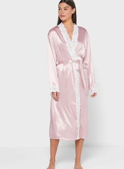ELLA Lace Trim Night Robe