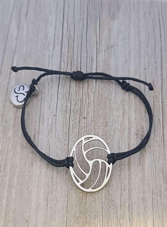 Sportybella Volleyball Bracelet - Waterproof Volleyball Jewelry, Tarnish Free Stainless Steel Adjustable Charm Bracelet with Volleyball Charm -Gift for Female Volleyball Player - Image 2