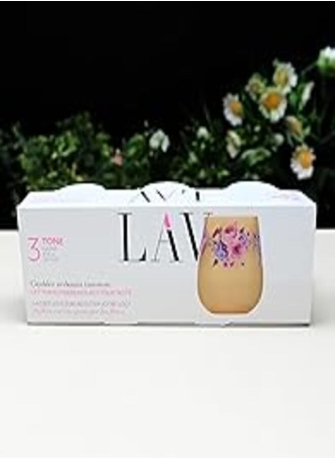 LAV LAV TONE Glass / 475 cc - 16.25 Oz / 3 Pcs/Elegant design, Trusted Brand, Attractive shape of Sparkling Drink, Soft Drink, Smoothies, Juices, Cocktails/High Quality Materials 
