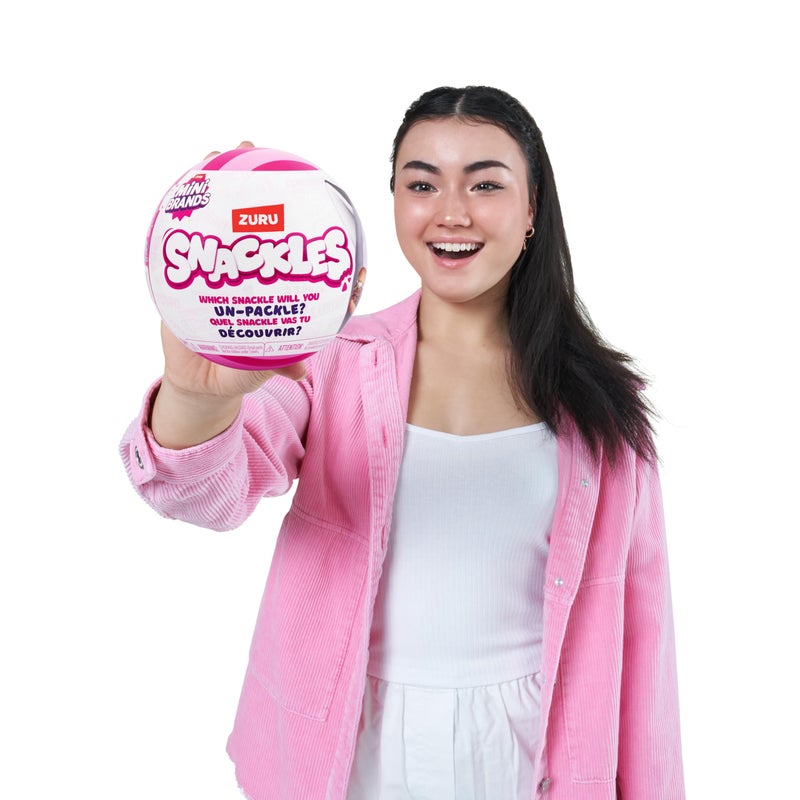 SNACKLES دميّة سناكليس الغامضة 5 بوصة مريحة وطرية مع ملحق علامة سناك مرخص وحيوان من زورو - Image 5