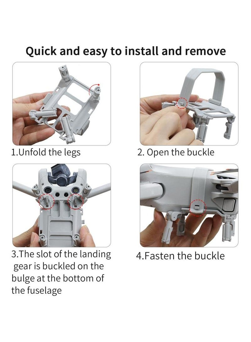 حامل حماية وداعم لمعدات الهبوط لـ Mini 3 Pro Extender متوافق مع DJI Mavic Mini 3 Pro