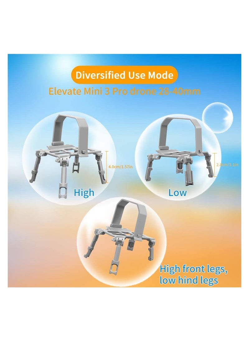 Excefore حامل حماية وداعم لمعدات الهبوط لـ Mini 3 Pro Extender متوافق مع DJI Mavic Mini 3 Pro  - Image 2