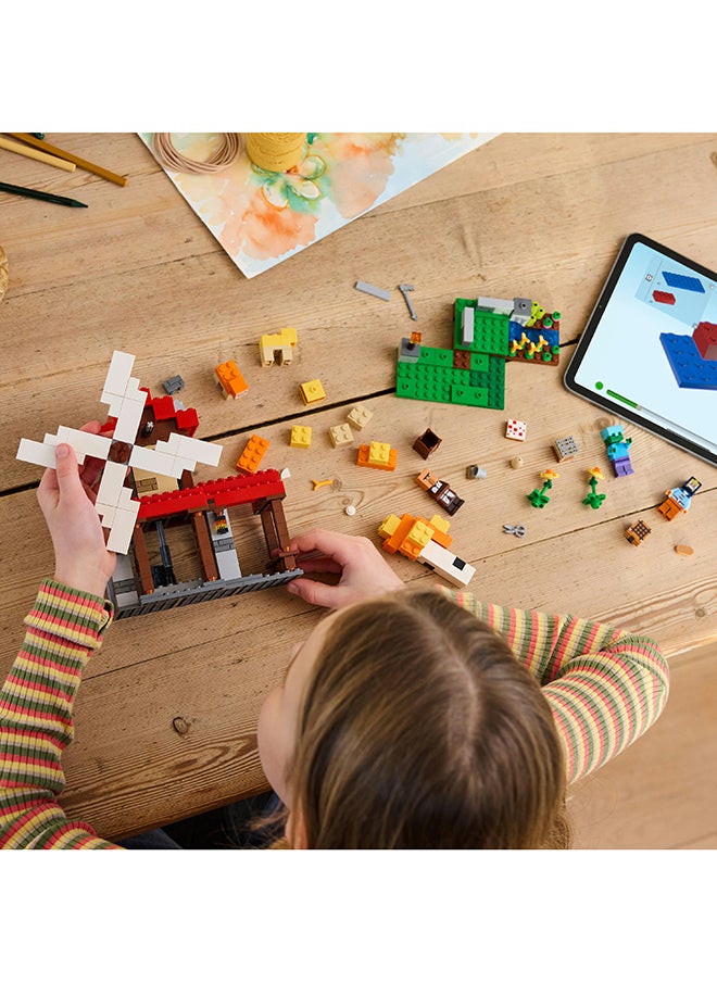 LEGO - Minecraft The Windmill Farm Toy, Video-Game Adventure Set With Models And Equipment, Zombie-Themed Gift For Kids, Building Playset For Boys And Girls Aged 8 And Over (462 Pieces) 21262 - Image 1