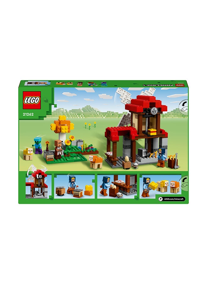 LEGO - Minecraft The Windmill Farm Toy, Video-Game Adventure Set With Models And Equipment, Zombie-Themed Gift For Kids, Building Playset For Boys And Girls Aged 8 And Over (462 Pieces) 21262 - Image 1