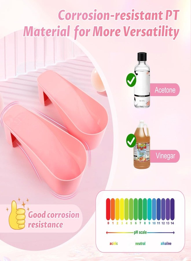 Yokilly Toe Nail Soaking Bowl, 2 PCS Toenails Soak Off Bowl, Shoe Design Foot Bath Soak Tub Bowl, Acetone Proof Pedicure Foot Spa Nail Soaker Bowl(Pink) - Image 4