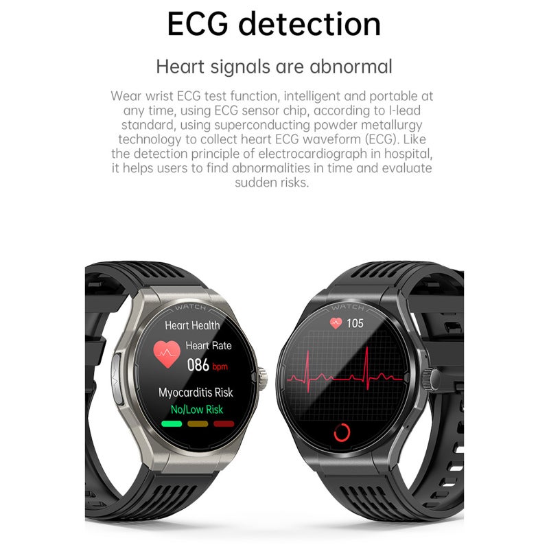 Smart Watch 1.43-Inch AMOLED Screen Bt Calling - Health Monitoring Fitness Tracker Smartwatch for Sports Enthusiasts Health-Conscious Users - Image 2