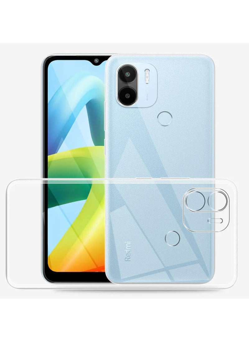 Generic جراب حماية كامل الجسم من السيليكون لهاتف Xiaomi Redmi A1 Plus/A2 Plus، شفاف  - Image 1