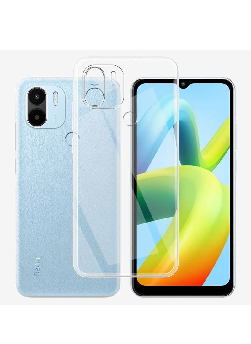 Generic جراب حماية كامل الجسم من السيليكون لهاتف Xiaomi Redmi A1 Plus/A2 Plus، شفاف  - Image 2