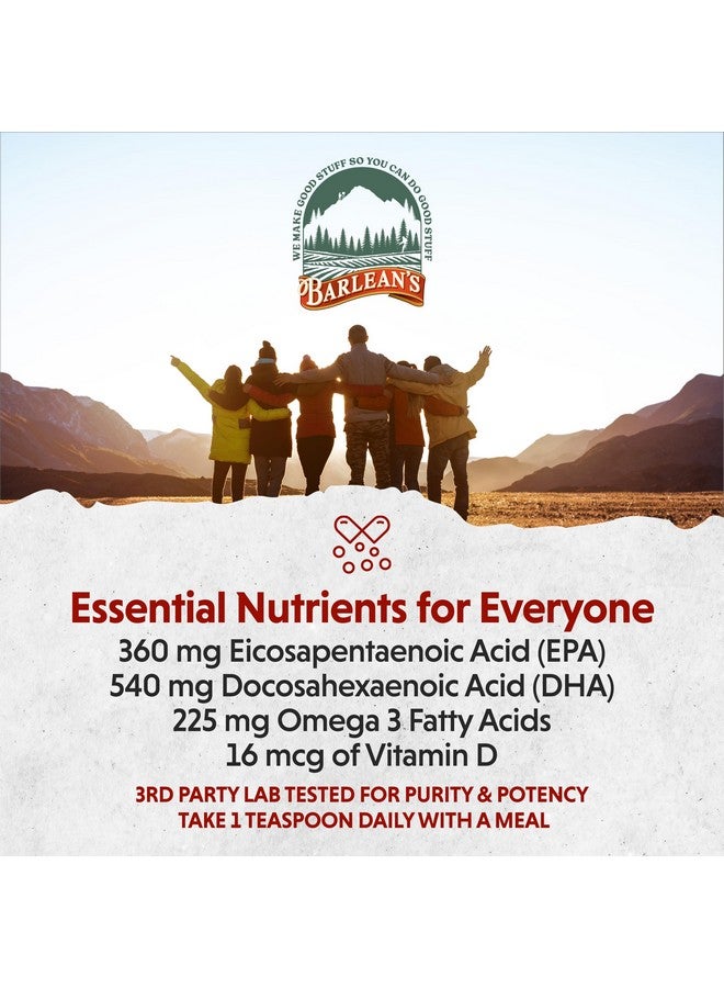 Barlean's Cod Liver Oil Liquid Supplement, Omega 3 Fish Oil with 900mg EPA and DHA Plus Vitamin D, Supplements for Joint, Brain, and Heart Health Support, Lemonade Flavor, 8 oz - Image 5