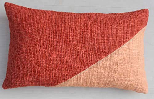 Dekor World Cotton Sulb Coral Pillow Cover (Pack of 2) 13x19 inch for Living Room and Bedroom - Image 1