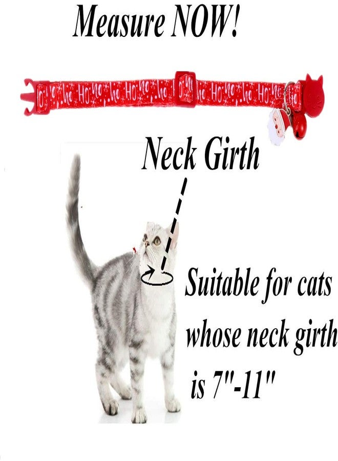 BoomBone 2 Pack Christmas Cat Collar Breakaway with Bell, Holiday Puppy Collars with Cute Pendants - Image 4