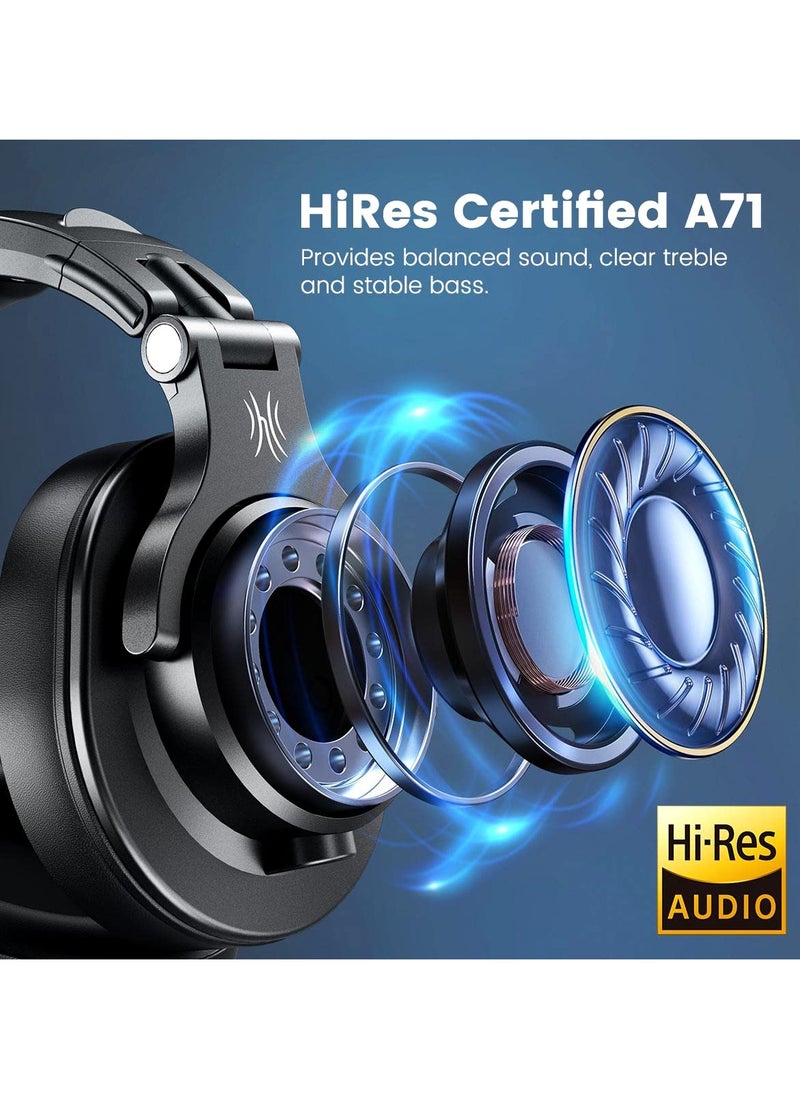 OneOdio - OneOdio A71 Wired Over Ear Headphones Professional Adapter-Free Monitor Recording & Mixing Headphones For Electric Drum Piano Guitar Amp - Image 1