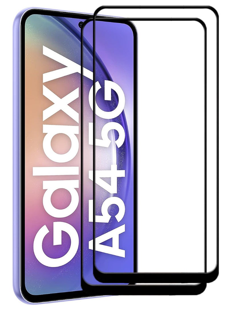 ACLIX 2 Pieces Antistatic ESD Dustproof Premium Quality High Definition Tempered Glass Screen Protector Designed For Samsung Galaxy A54 - Image 1