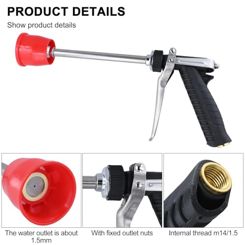 APPSTER DN10 G3/8 High Pressure Agricultural Spray Gun | Zinc Alloy Sprayer with Long Rod | Fruit Tree Sprinkler, Electric Spray, Even & Direct Spray for Garden Irrigation, Car Washing, Cleaning - Image 3
