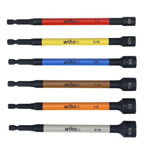 Wiha 94400 12 Piece Color Coded Magnetic Nut Setter SAE-Metric Set in Roll-up Pouch - Image 3