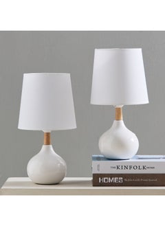 Ashra 2-Piece Ceramic Table Lamp Set 40 X 19 Cm
