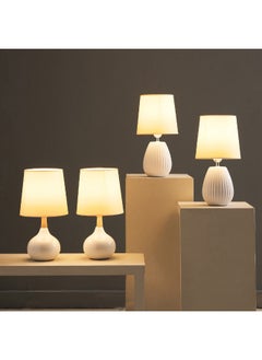 Home Box طقم مصابيح طاولة سيراميك آشرا من قطعتين 40 × 19 سم  - Image 2