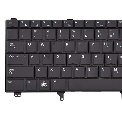 SUNMALL Replacement Keyboard with Backlit Compatible with Dell Latitude E5420 E5430 E6220 E6320 E6330 E6420 E6430 E6440 Series US Layout Black (Without Pointer Stick) - Image 5