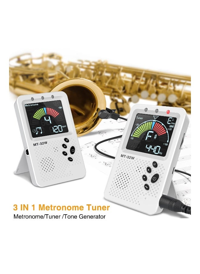 Generic Rechargeable 3 In 1 Guitar Metronome Tuner for Guitar, Bass, Violin, Ukulele Chromatic Multifunction Tuner  - Image 2