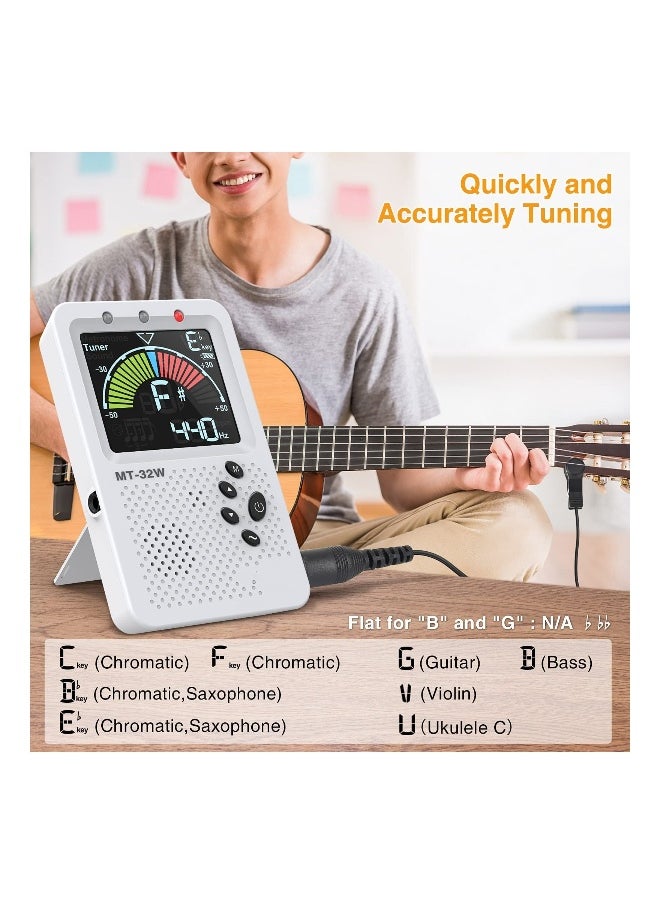 Generic Rechargeable 3 In 1 Guitar Metronome Tuner for Guitar, Bass, Violin, Ukulele Chromatic Multifunction Tuner  - Image 3