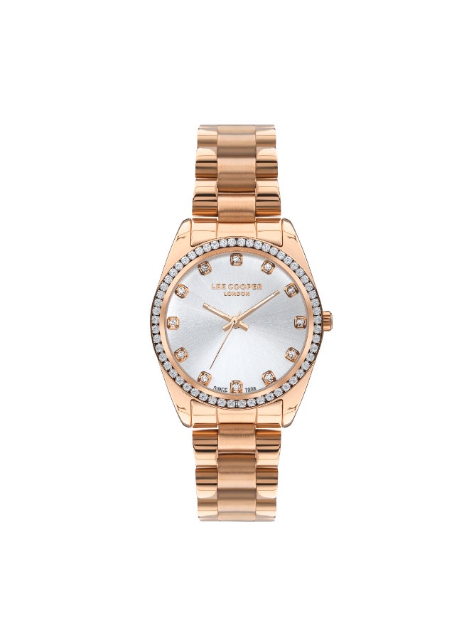 Lee Cooper - Lee Cooper Women's Quartz Movement Watch, Analog Display and Metal Strap - LC07478.430, Rose Gold - Image 1