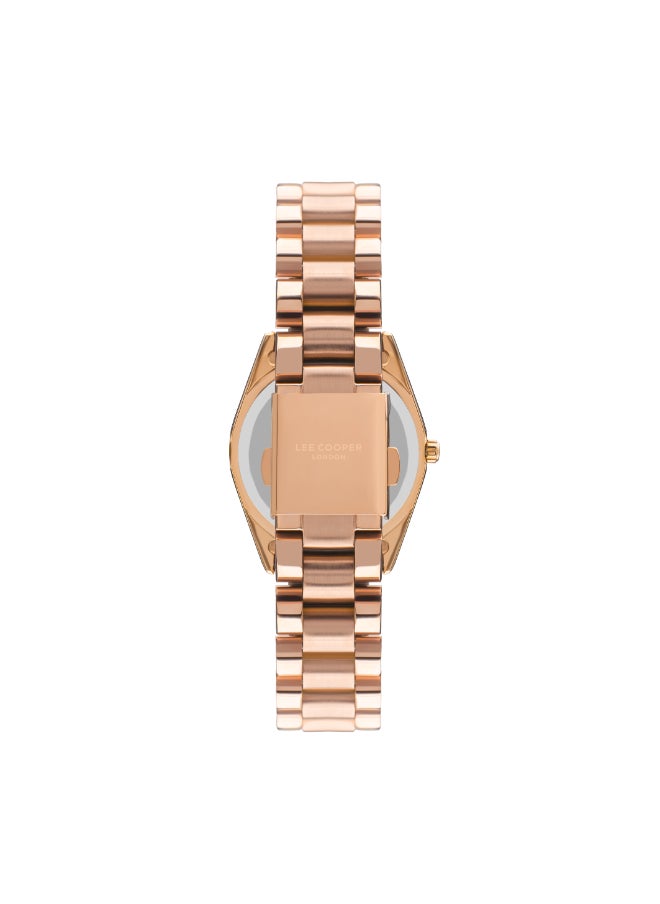 Lee Cooper - Lee Cooper Women's Quartz Movement Watch, Analog Display and Metal Strap - LC07478.430, Rose Gold - Image 1