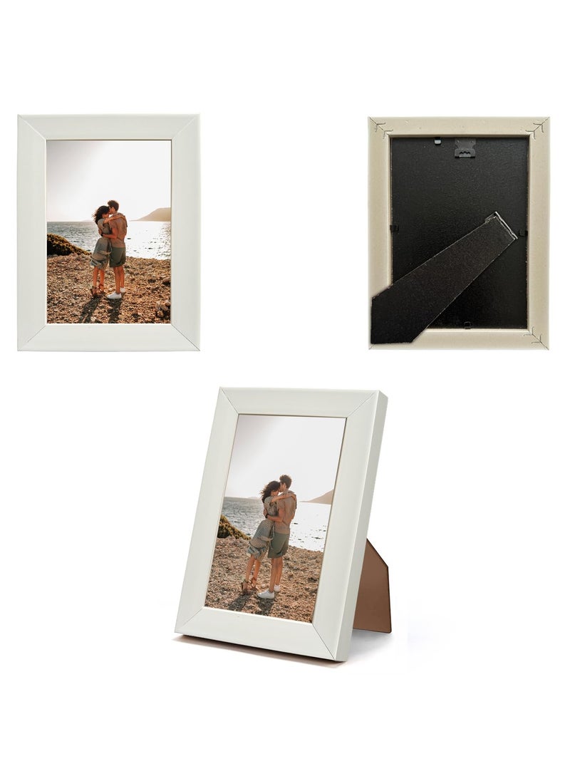 Art Street Art Street Set of 2 Table Photo Frames Wall Hanging for Home, Living Room, Study Room Decor & Office Decor (Color: White, Size, 6x8 Inch)  - Image 3