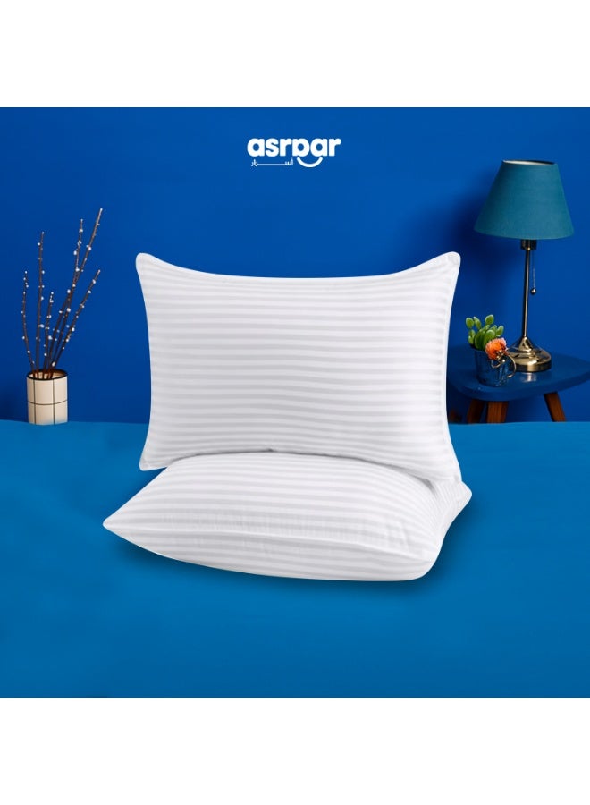 أسرار طقم الأحلام الفندقية من أسرار – لباد فندقي 14 سم مع واقي مرتبة ومخدتين فندقيتين 75×50 سم لكل مخدة لحماية وراحة متكاملة - Image 2