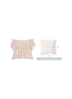 The Bros 1Pc Bohemian Throw Pillow Cover Macrame Wedding Decorative Beautiful Cushion Cover 18 X 18 inches  - Image 2