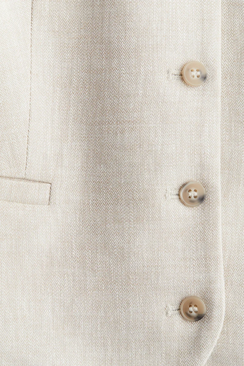 H&M Linen-Blend Suit Waistcoat