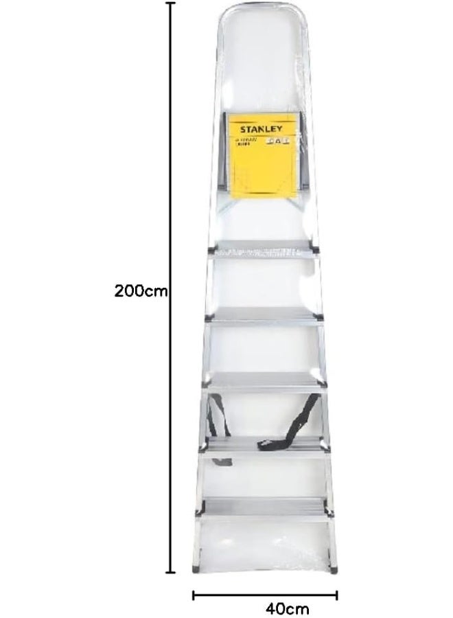 Stanley STANLEY Ladder Aluminium 6 Step sturdy and stable due to non-slip rubber rail feet  - Image 4