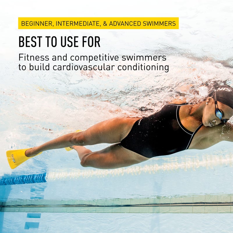 FINIS Zoomers Gold - Swimming Fins for Men and Women - Swim Flippers to Improve Cardiovascular Conditioning and Flexibility - Swim Fins for Swimming Accessories - F (Male 9â€“10/Female 10â€“11) - Image 5