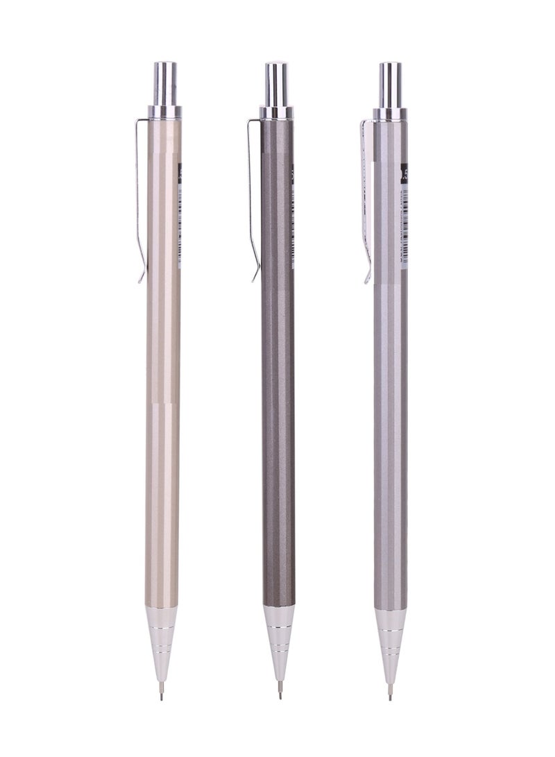 Deli 3-Piece Mechanical Pencil 0.5mm Tip Assorted Colours - Image 1