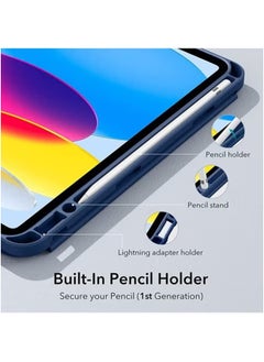 LCYLJGY Case for iPad (A16) 11th 11 inch 2025/iPad 10th 10.9 inch 2022 Clear Transparent Back Shell with Pencil Holder, Auto Sleep/Wake Case Cover for iPad 10th 10.9inch 2022/iPad 11th 11inch 2025  - Image 3