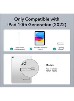 LCYLJGY Case for iPad (A16) 11th 11 inch 2025/iPad 10th 10.9 inch 2022 Clear Transparent Back Shell with Pencil Holder, Auto Sleep/Wake Case Cover for iPad 10th 10.9inch 2022/iPad 11th 11inch 2025  - Image 2