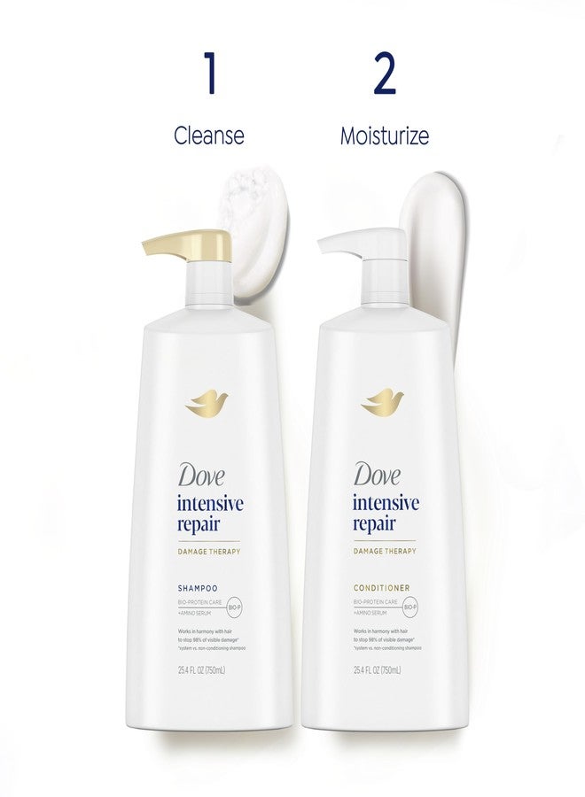 Dove Shampoo Intensive Repair for Damaged Hair Shampoo with Bio-Restore Complex 25.4 oz - Image 3