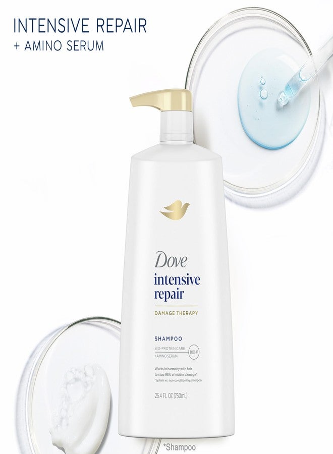 Dove Shampoo Intensive Repair for Damaged Hair Shampoo with Bio-Restore Complex 25.4 oz - Image 4