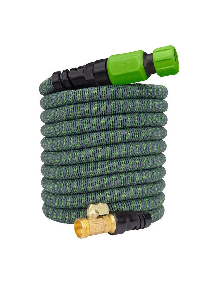 Hydrotech Expandable Burst Proof Kink Resistant Garden Hose Grey and Green 50 ft 8989C3  - Image 2