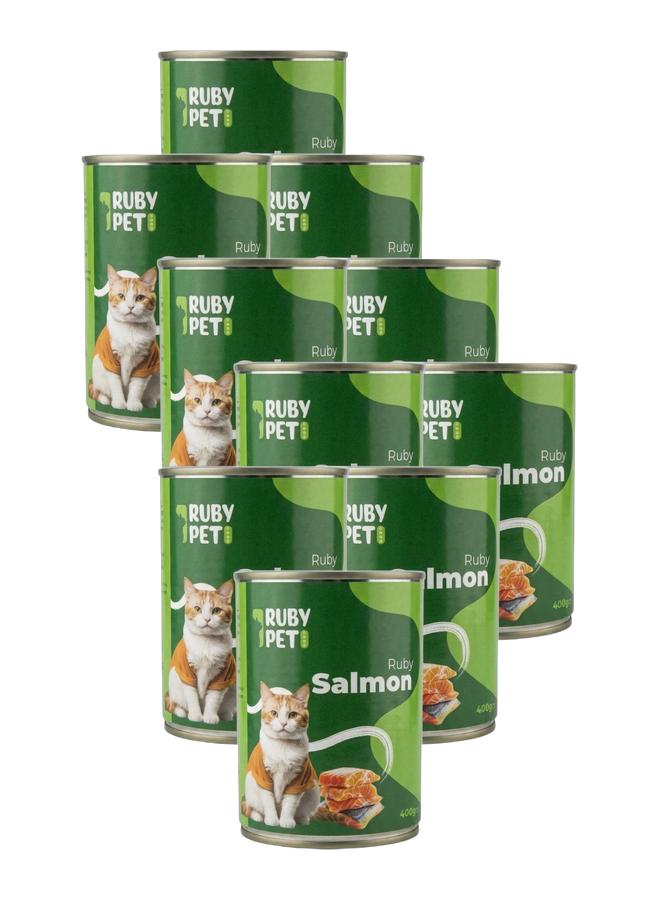 Ruby With Salmon Cat Wet Food 400g Bundle - Image 1