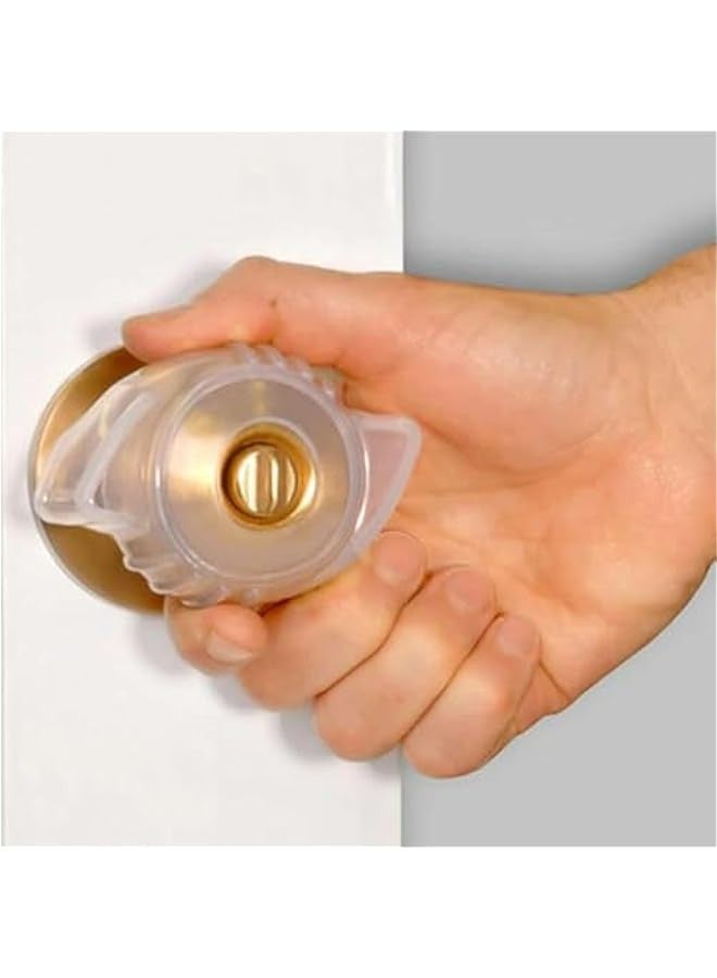 سيسلي حزمة 3 قفازات مقبض الباب اللامعة - سميكة حشوة سيليكون، حامي ناعم لقبضة الأبواب الدائرية، مناسبة للمنزل والغرف والحمامات - Image 5