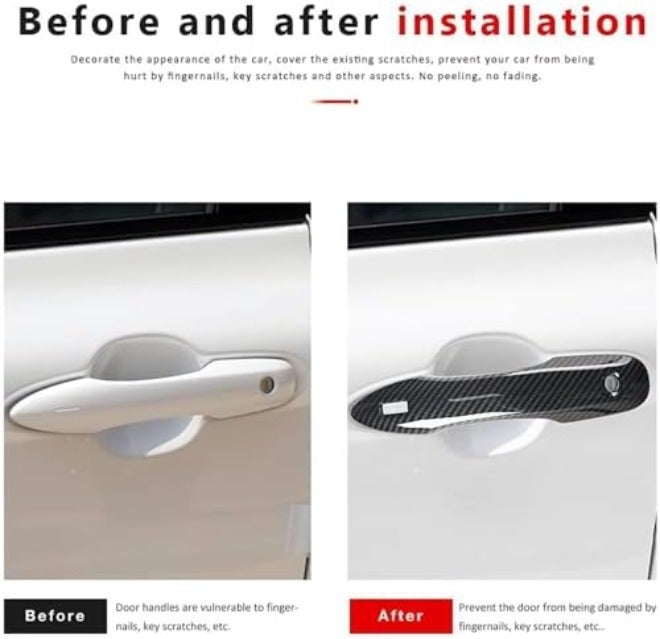 Carbon Fiber Door Handle Cover for Toyota Camry & Corolla (2018-2023) - Keyless Smart Access - Image 3
