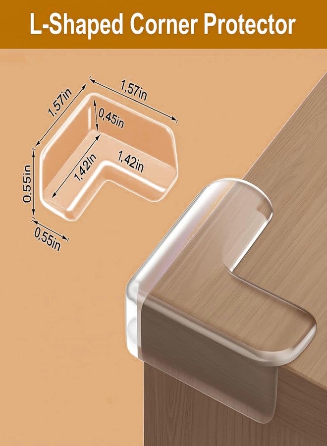 Kizlo Silicone Table Corner Protector for Baby | Baby Proofing Edge & Corner Guards | Transparent Table Corners Edge Protector | Baby Bed Protector Side Walls(Pack of 12) - Image 3
