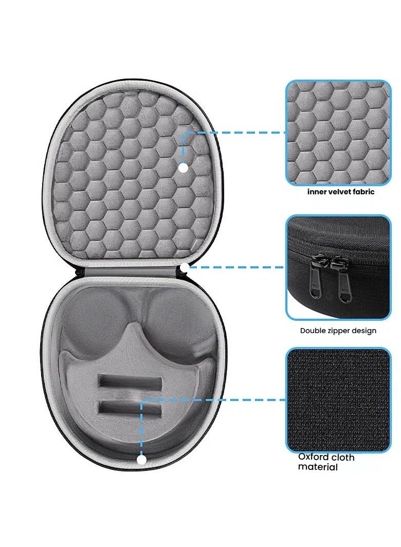 Headphone Case for Sony WH-CH710N - Zippered Storage Case Hard-Shell Shockproof Portable Protective Cover Accessory Organizer - Image 3