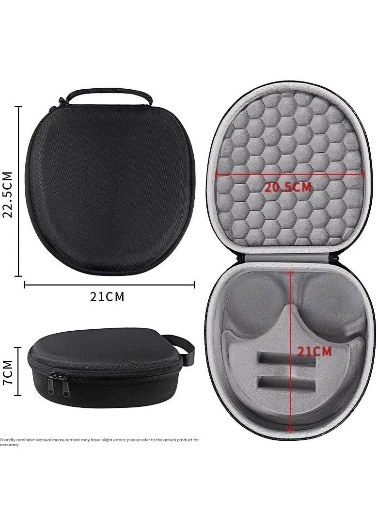 Headphone Case for Sony WH-CH710N - Zippered Storage Case Hard-Shell Shockproof Portable Protective Cover Accessory Organizer - Image 5
