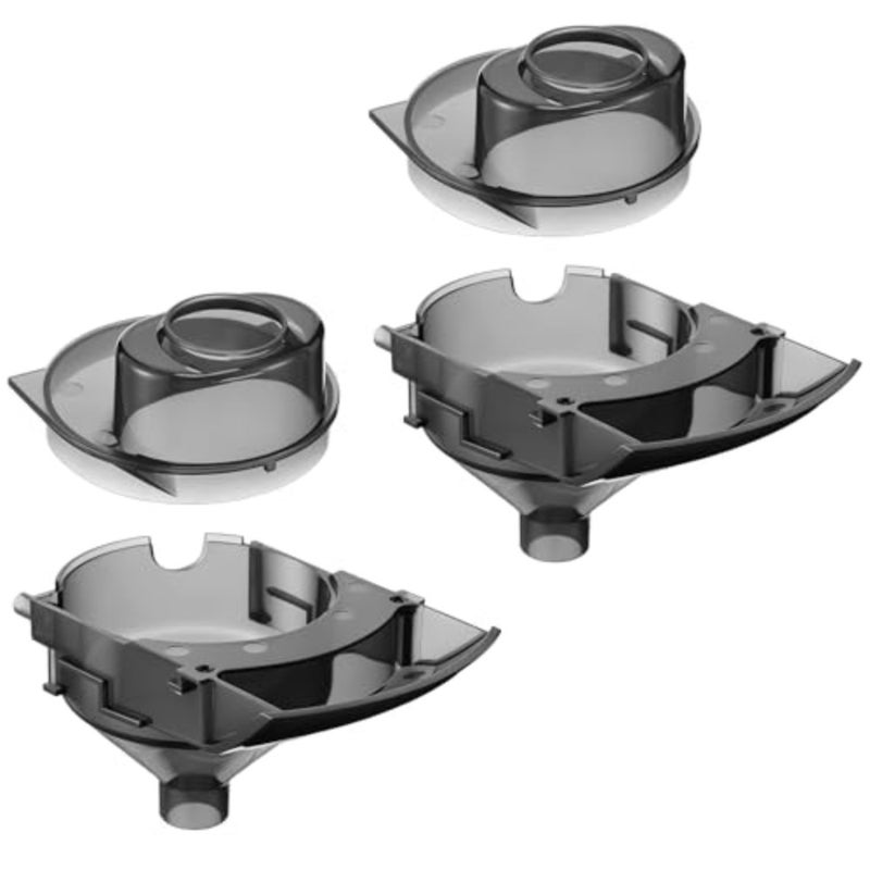 2 Sets Baby Formula Maker Funnel Replacement and Cover Compatible with Baby Brezza/Formula Pro Advanced and Advanced WiFi Dispenser Inside Parts, Grey, Not Compatible with Pro Mini - Image 1
