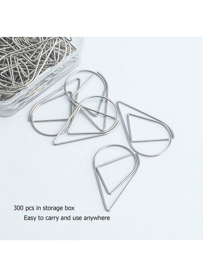 VENCINK 100 Pieces Silver Cute Paper Clips Medium Smooth Stainless Steel Dropshaped Wire Paperclips For Office Supplies Wedding Women Girls Kids Students By Vencink (1.3 Inch 33 Mm) - Image 4